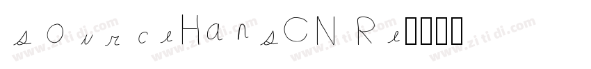 sourceHansCN Re字体转换